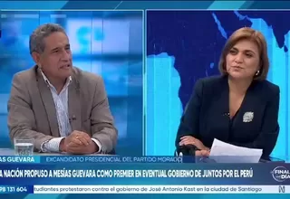 Mesías Guevara: No me quita el sueño ser presidente del Consejo de Ministros en un eventual gobierno de Juntos por el Perú