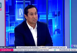 Miguel del Castillo: No he vulnerado la confianza del partido Primero la Gente