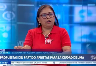 Monica Yaya: Para los apristas no es ningún problema volver a comenzar