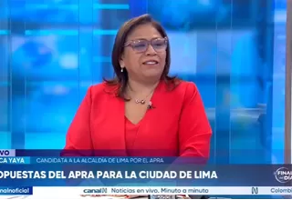 Mónica Yaya: La columna vertebral de nuestra propuesta es la lucha contra la corrupción