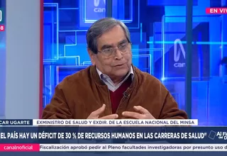 Óscar Ugarte: En el país hay un déficit de 30 % de recursos humanos en las carreras de salud