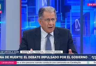 Óscar Urviola se pronunció sobre el debate de la pena de muerte