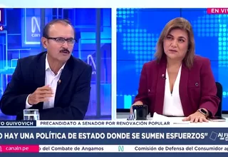 Otto Guibovich: Fueron impertinentes las declaraciones de la presidenta Boluarte sobre seguridad