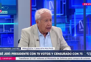 Paredes Castro: No creo que esta censura afecte las elecciones