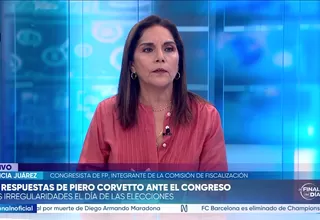 Patricia Juárez: Creemos que hay desconfianza de lo que vaya a ocurrir en segunda vuelta