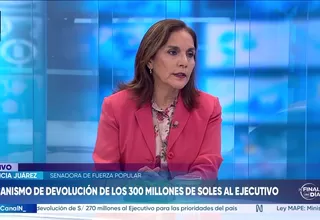 Patricia Juárez: Se estaban dando muchos excesos en el Congreso anterior