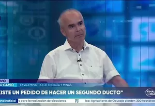 Pedro Gamio: Hace 10 años existe un pedido para realizar en segundo ducto en la selva