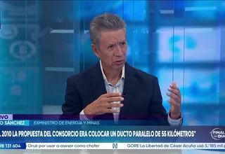 Pedro Sánchez: La solución es regasificar, convertir el LNG (gas líquido) de la planta de Melchorita a GNV