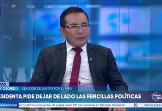 Percy Osorio: Sí votaría por las facultades, si hay un compromiso de no desnaturalizarlas