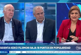 Presidenta Keiko Fujimori baja 18 puntos en popularidad