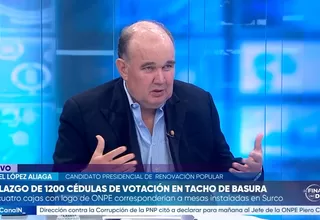 Rafael López Aliaga: La funcionaria de ONPE debió ir con su denuncia de pérdida de actas