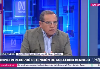 Ricardo Pinedo: En 2006, Alan García rechazó evacuar Palacio por un presunto atentado planeado por Bermejo