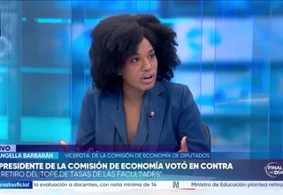 Rosangella Barbarán: Lo que se buscaba con la eliminación de los topes a las tasas de interés es que los peruanos que han quedado en el mercado informal puedan ser incluidos