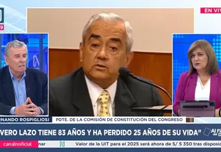 Rospigliosi: INPE tiene que ejecutar fallo que libera al general Rivero Lazo, no hay apelación posible