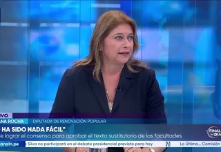 Roxana Rocha: Se aprobaron 25 facultades de las 66 solicitadas por el Ejecutivo