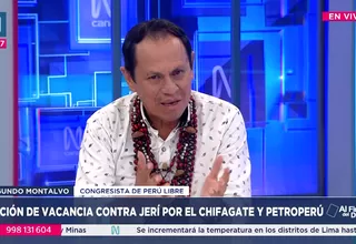 Segundo Montalvo: Moción de vacancia contra Jerí fue por caso Chifagate y Petroperú