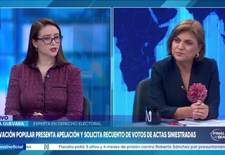 Silvia Guevara: El JNE asumió un compromiso de que la proclamación estaría culminanda en la quincena de mayo