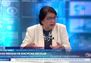 Susana Díaz Tang: La expulsión es una medida a la que tenemos que recurrir para casos extremos
