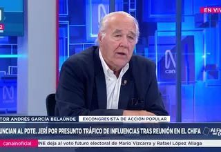 Víctor Andrés García Belaunde sobre reunión de Jerí: Hay un tufo de corrupción