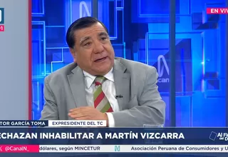 Víctor García Toma: "La votación para inhabilitar a Vizcarra fue insuficiente"