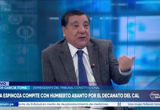 Víctor García Toma: Ya no hay inmunidad, la señora Espinoza está desfasada 