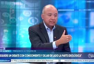 Víctor Gobitz: El 50% del oro se obtiene de actividades que no están formalizadas