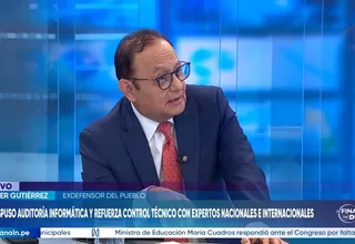 Walter Gutiérrez: Según expertos, la auditoría en el JNE durará tres a cuatro semanas