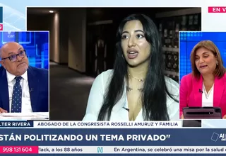 Walter Rivera: Están politizando un tema privado de la congresista Rosselli Amuruz