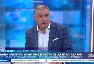 Wolfgang Grozo: Las facultades legislativas aprobadas no tiene lo que se necesita, que es la inteligencia