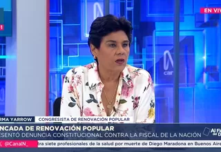 Yarrow negó que denuncia constitucional contra la fiscal de la Nación sea una venganza