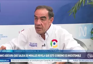 Yonhy Lescano: El Ejecutivo debe garantizar elecciones libres