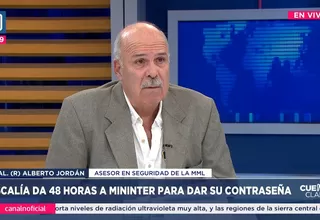 Alberto Jordán: "El Congreso no apoya la función policial"