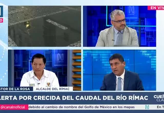 Alcalde de Rímac y Chosica preocupados por la crecida del río Rímac