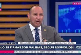 Alejandro Muñante: El presidente del Congreso ha sacado cuerpo