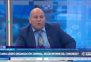 Alejandro Salas: Converso constantemente con Vizcarra, está tranquilo