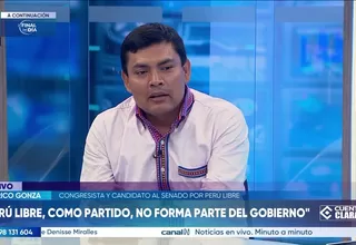 Américo Gonza: Perú Libre como partido no forma parte del Gobierno