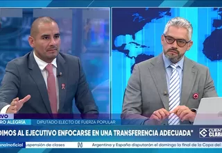 Arturo Alegría: Es preocupante que personas vinculadas al Movadef estén tratando de aparecer en el espectro político