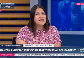 Beatriz Ramírez: Propuesta del Ejecutivo para retorno del servicio militar y policial obligatorio es discriminatorio