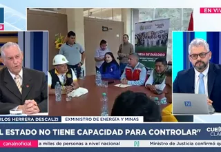 Carlos Herrera Descalzi: El Estado no tiene capacidad para controlar