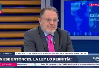 Carlos Mesía: Los dos Vizcarra deberían quedar fuera