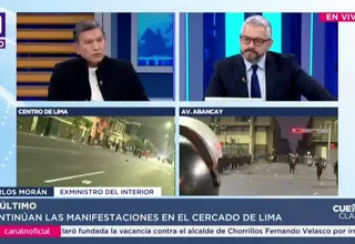 Carlos Morán: La Policía ha tenido paciencia, contención y estrategia para controlar la manifestación