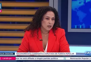 Cecilia Chacón: López Aliaga es el gran culpable