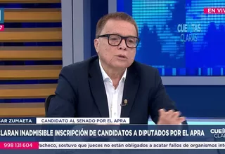 César Zumaeta: El APRA tiene un montón de estrellas, no necesita invitados