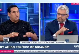 Chingay Salazar, investigado por 'Los Waykis en la sombra', afirmó ser amigo político de Nicanor Boluarte