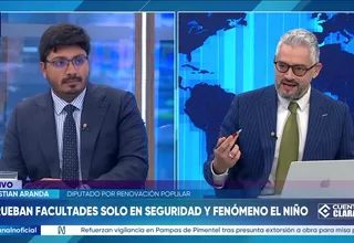 Christian Aranda: Se pudo haber aprobado mucho más en las facultades legislativas