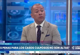Christian Salas: El Derecho Penal no actúa por indignación