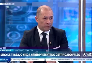 Christian Salas: Es necesario investigar el caso del ministro de Trabajo, la firma es clave