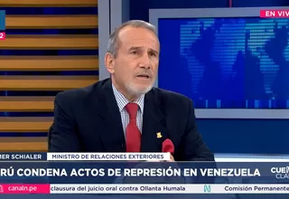 Cuatro peruanos desaparecidos en régimen de Maduro, denuncia canaciller Elmer Schialer