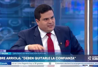 Diego Bazán: Oscar Arriola ha perdido su autoridad política, no se quiere ir