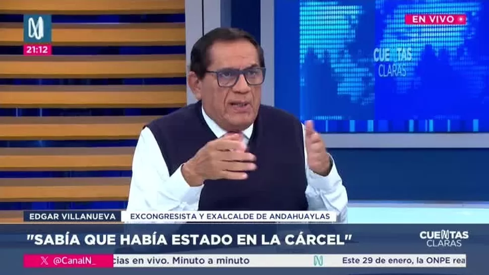 Edgar Villanueva: Sab\u00eda que L\u00f3pez Chau hab\u00eda estado en la c\u00e1rcel | Canal N
